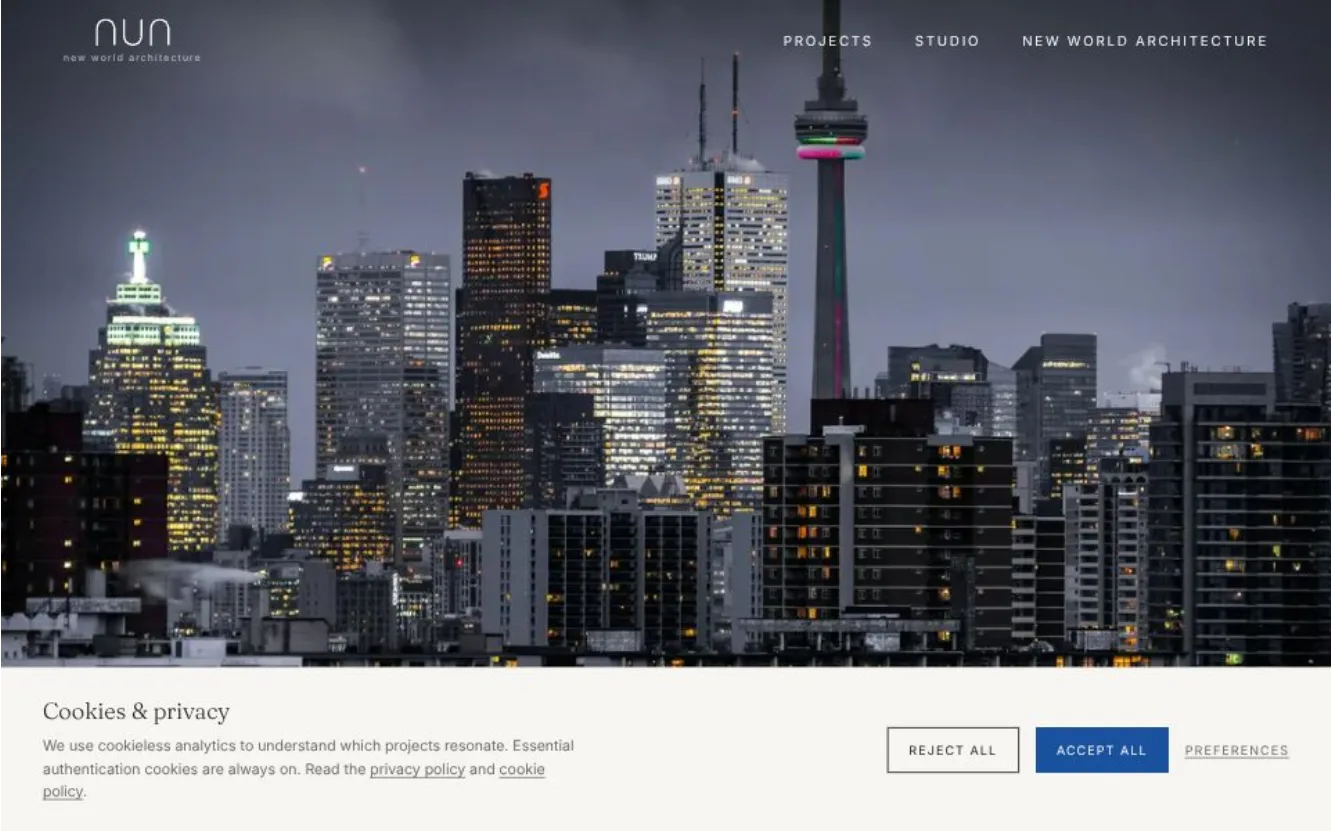 New World Architecture — homepage